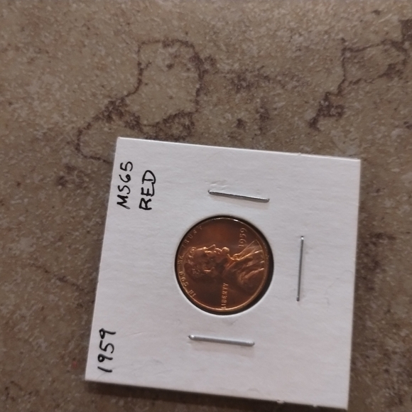1959 Lincoln penny MS65 Red - Picture 5 of 15
